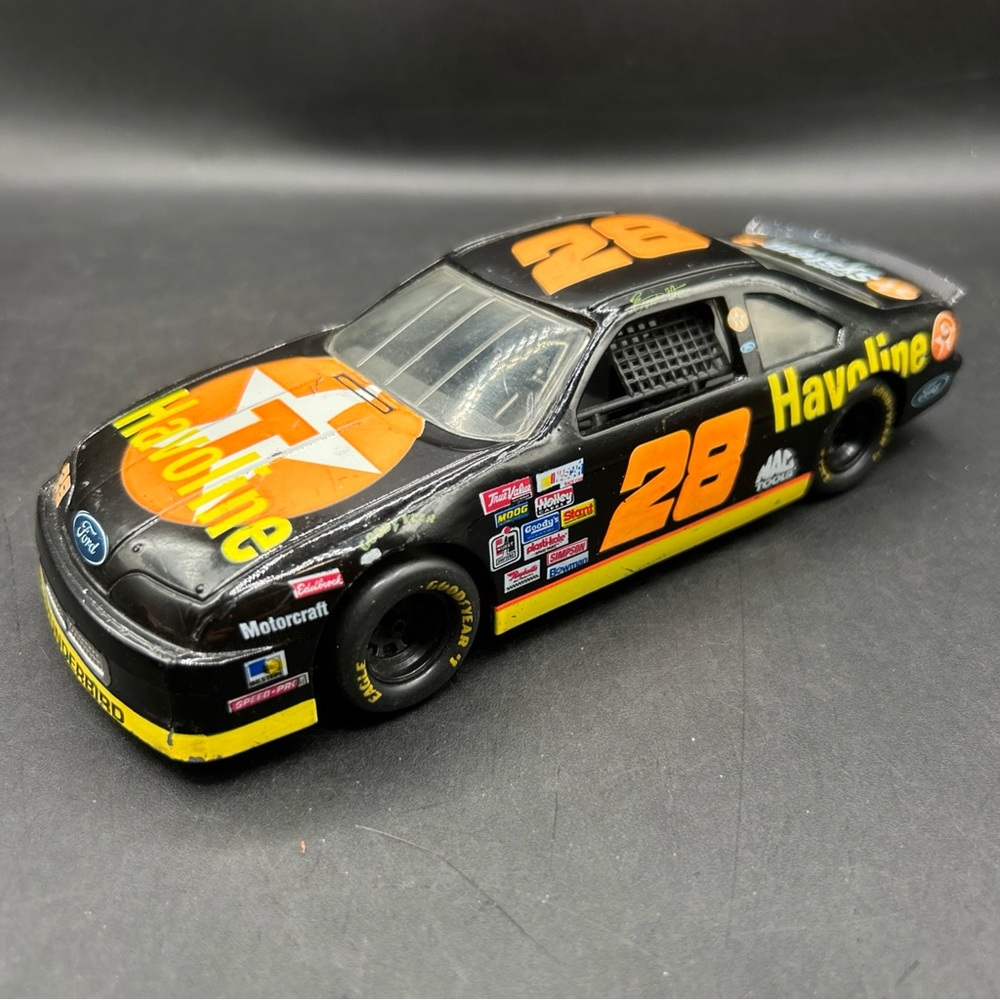 Black and Orange Race Car Toy